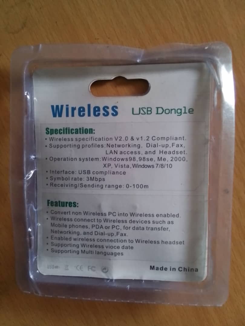 Wireless Bluetooth USB Dongle Wireless Bluetooth USB Dongle